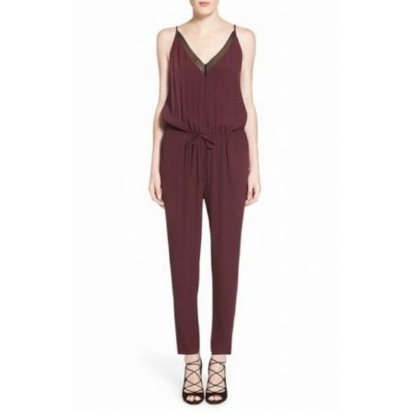 Trouve | Deep Purple / Wine Jumpsuit | Extra Small - Picture 1 of 4